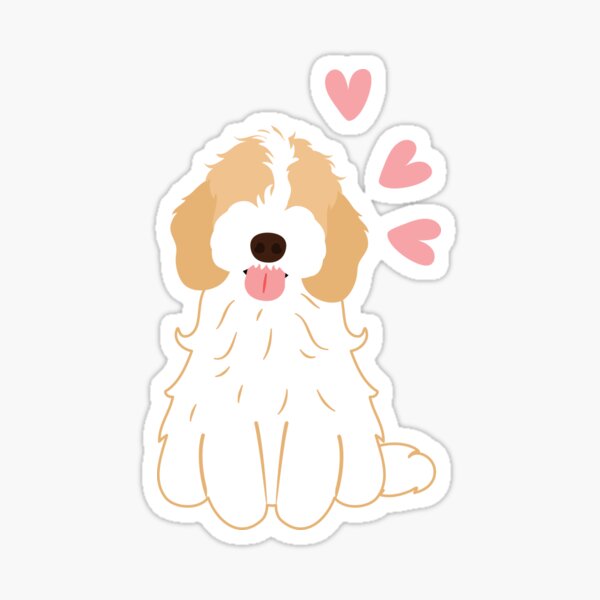 Item preview, LOVE Blenheim Apricot Gold Cockapoo Cavapoo Cavoodle designed and sold by Lulupainting.