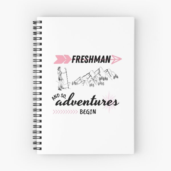 Item preview, Vintage "Freshman Year - And So, Adventures Begin" (Pink) Black Text designed and sold by dbyjane.