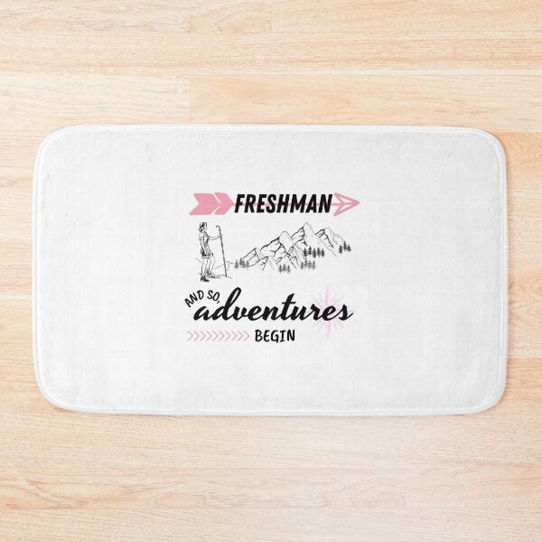 Item preview, Vintage "Freshman Year - And So, Adventures Begin" (Pink) Black Text designed and sold by dbyjane.