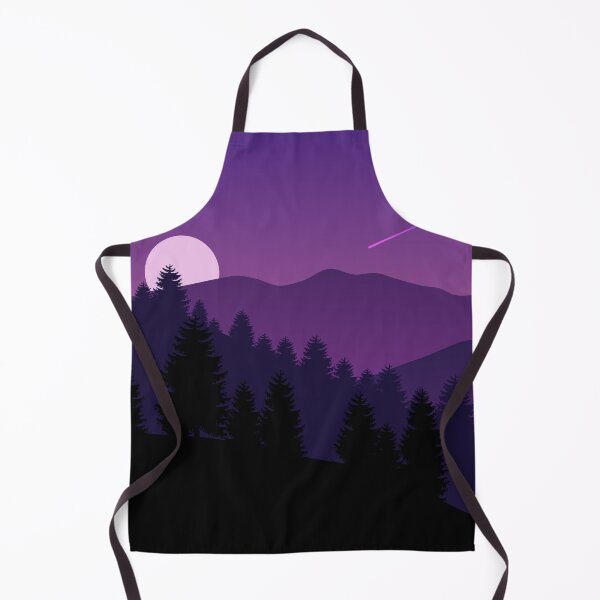 Item preview, Mountain Forest Night With Full Moon Landscape designed and sold by JTS STORE.