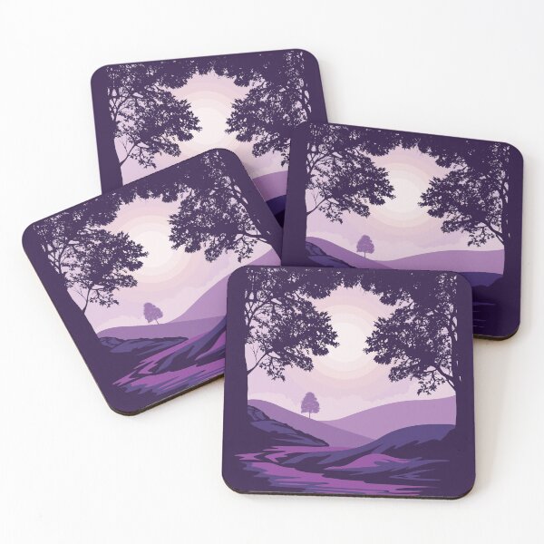 Item preview, Hill And Trees illustration designed and sold by JTS STORE.