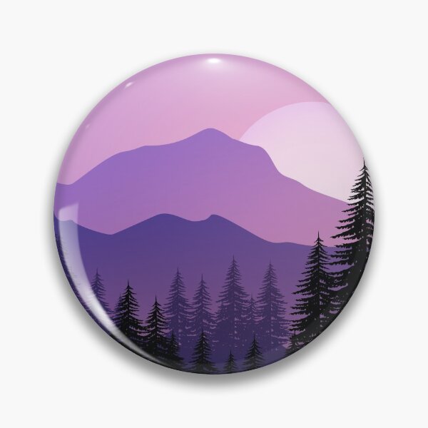 Item preview, Mountain Landscae With Pine Forest Sunset designed and sold by JTS STORE.