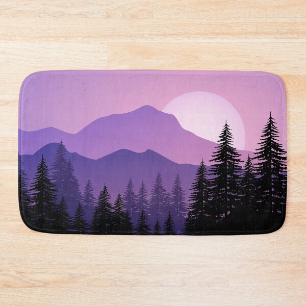 Item preview, Mountain Landscae With Pine Forest Sunset designed and sold by JTS STORE.