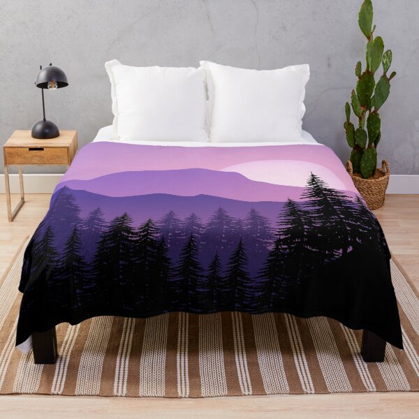 Item preview, Mountain Landscae With Pine Forest Sunset designed and sold by JTS STORE.