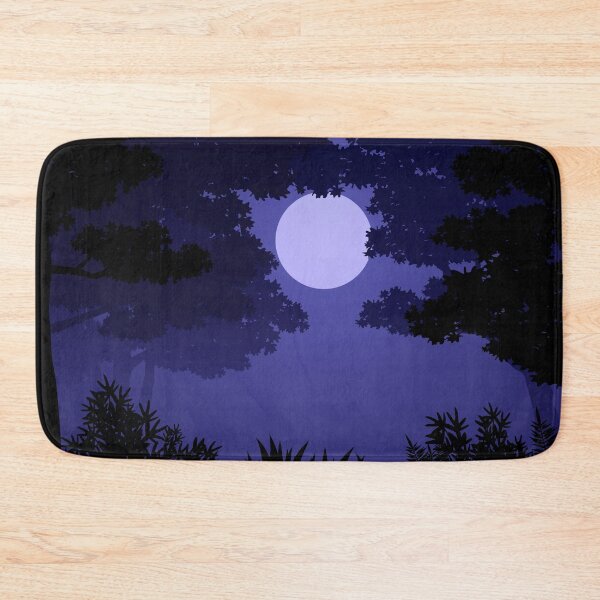 Item preview, Night Forest Wtih Fullmoon Light designed and sold by JTS STORE.