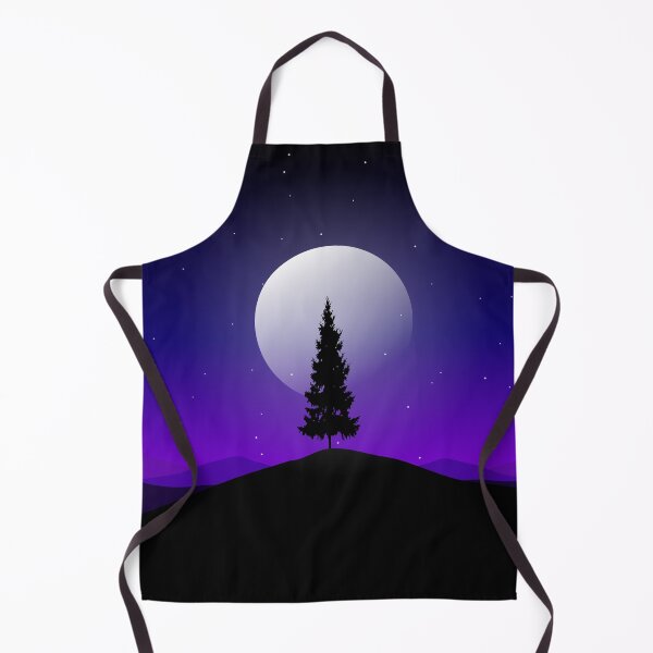 Item preview, Blue Night Sky With Pine Tree Between The  Mountain designed and sold by JTS STORE.