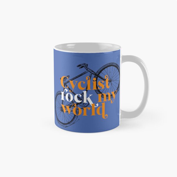 Item preview, Cyclists rock my world. designed and sold by MuggyandMo.