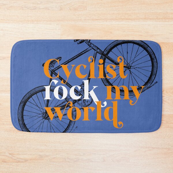 Item preview, Cyclists rock my world. designed and sold by MuggyandMo.