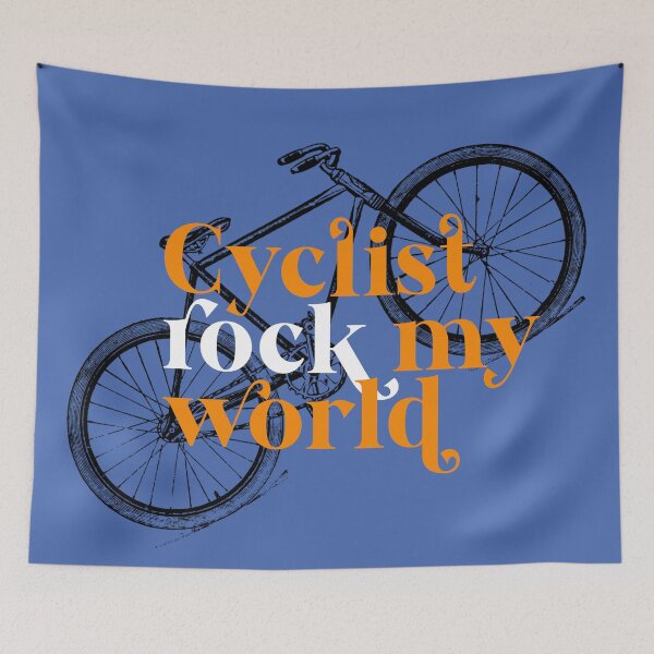 Item preview, Cyclists rock my world. designed and sold by MuggyandMo.