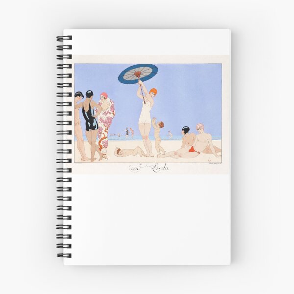 Artikelvorschau, Au Lido - At the Lido, Beach (1920) Modeillustration George Barbier - Art Deco Fashion entworfen und verkauft von RudeBeeDesigns.