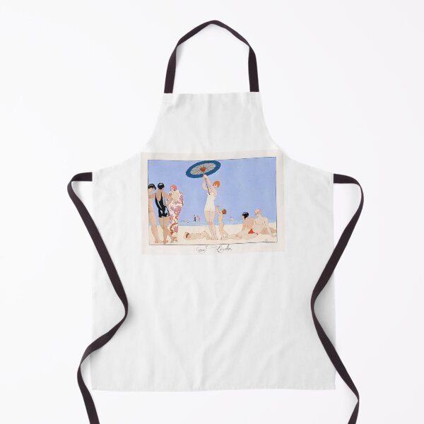Item preview, Au Lido - At the Lido, Beach (1920) fashion illustration George Barbier - Art Deco Fashion designed and sold by RudeBeeDesigns.