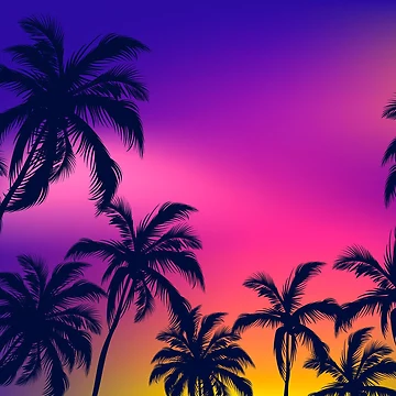 Artwork thumbnail, Colorful Palm Design by JTS STORE
