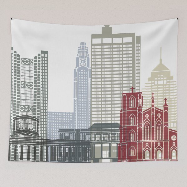 Item preview, Columbus skyline poster  designed and sold by paulrommer.