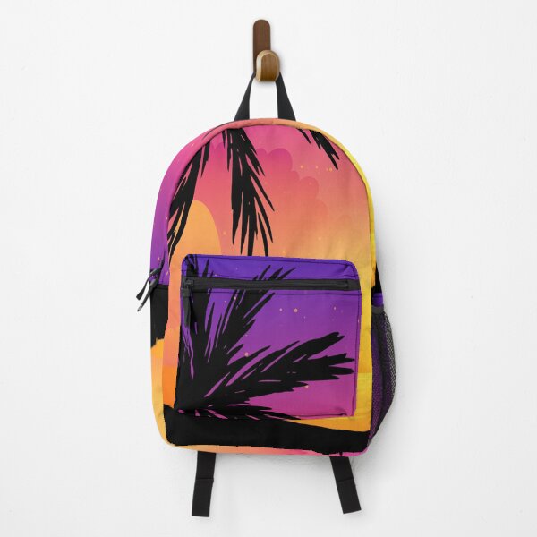 Item preview, Colorful Sunset Sea With Palm Tree designed and sold by JTS STORE.