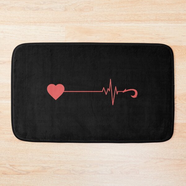 Item preview, Fishing Hook Heartbeat designed and sold by WholesumArt.