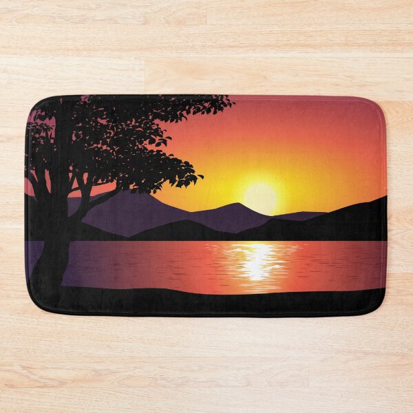 Item preview, Beautiful Sunset Lake Landscape designed and sold by JTS STORE.