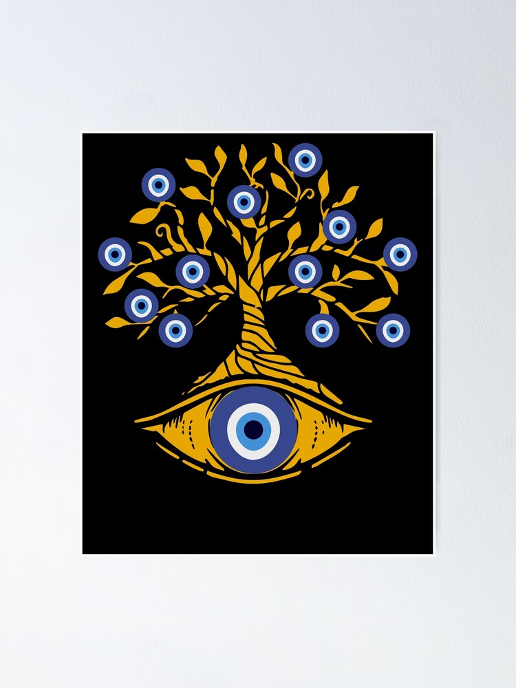 Nazar Eye Symbol Nazar Boncuk Nazar Charm Protection | Poster