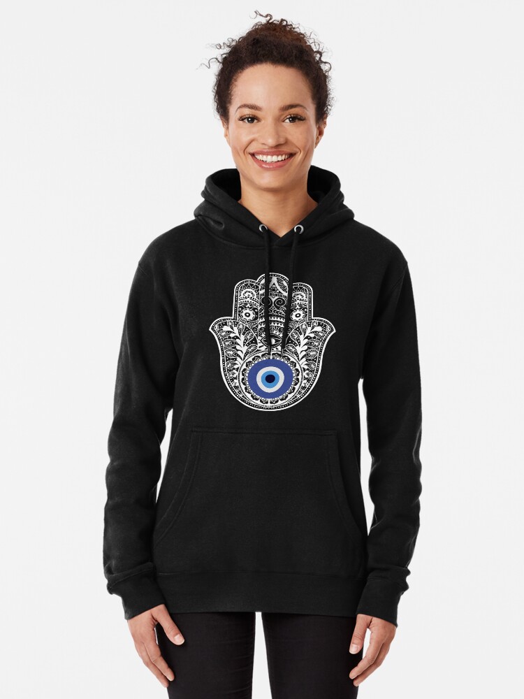 Nazar Eye Symbol Nazar Boncuk Spiritual Protection Pullover Hoodie for  Sale by Nessshirts