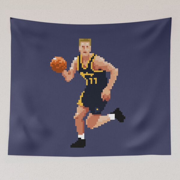 Item preview, Detlef Schrempf Pixel Dribble Qiangy designed and sold by qiangdade.