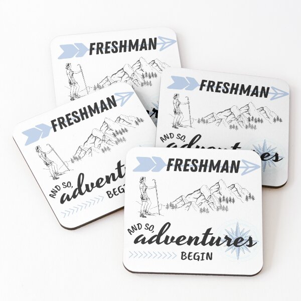 Item preview, Vintage "Freshman Year - And So, Adventures Begin" (Blue) Black Text designed and sold by dbyjane.