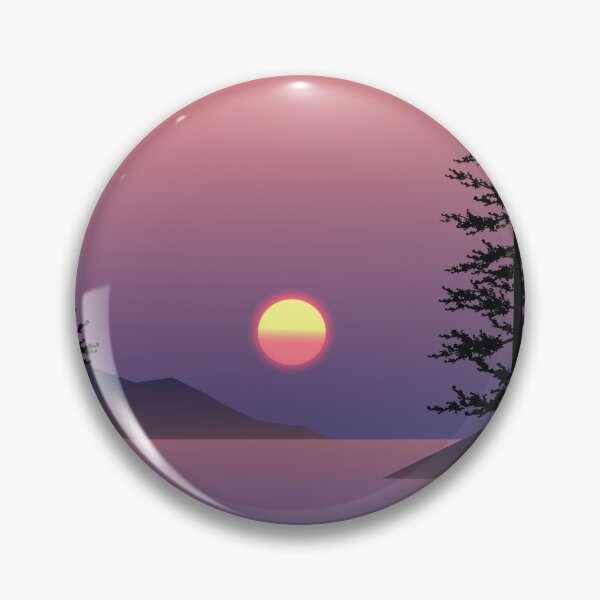 Item preview, Beautiful Sunset Scene With Pine Tree designed and sold by JTS STORE.