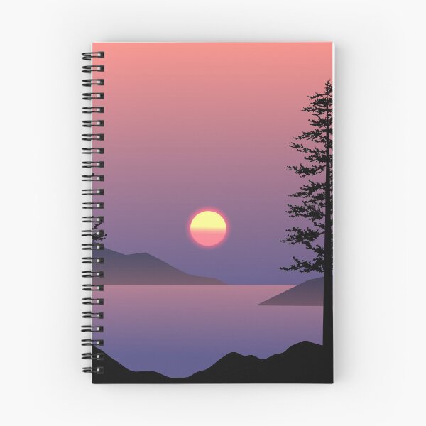 Item preview, Beautiful Sunset Scene With Pine Tree designed and sold by JTS STORE.