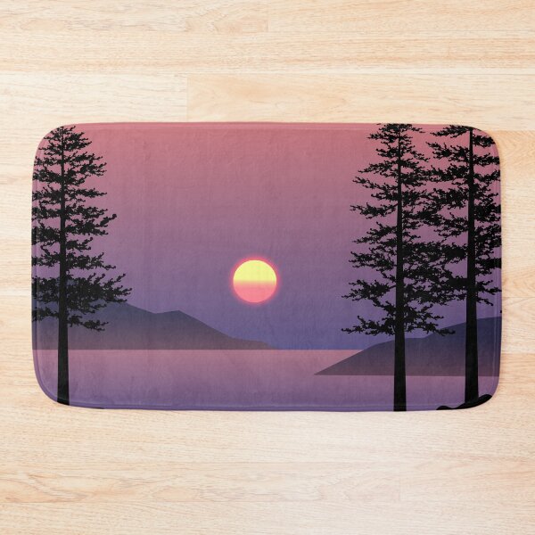 Item preview, Beautiful Sunset Scene With Pine Tree designed and sold by JTS STORE.