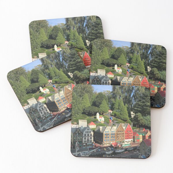 Item preview, Scandinavian wooden houses in Bryggen Norway designed and sold by Happiness Creators.