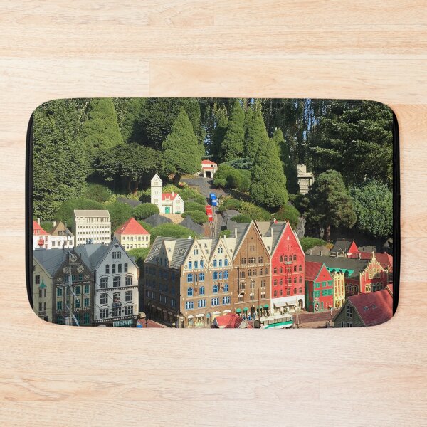 Item preview, Scandinavian wooden houses in Bryggen Norway designed and sold by Happiness Creators.