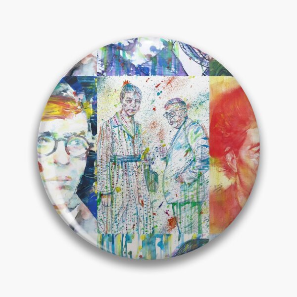 Item preview, SARTRE and SIMONE DE BEAUVOIR collage painting .1 designed and sold by lautir.