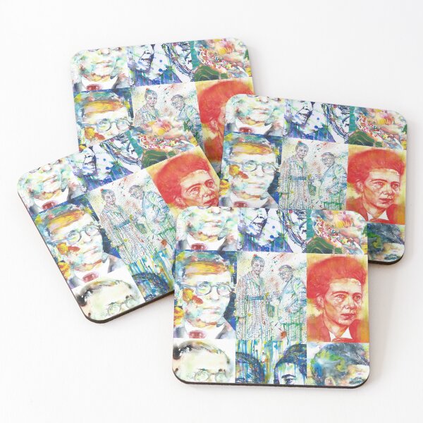 Item preview, SARTRE and SIMONE DE BEAUVOIR collage painting .1 designed and sold by lautir.