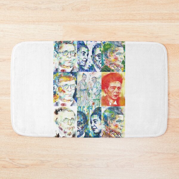 Item preview, SARTRE and SIMONE DE BEAUVOIR collage painting .1 designed and sold by lautir.