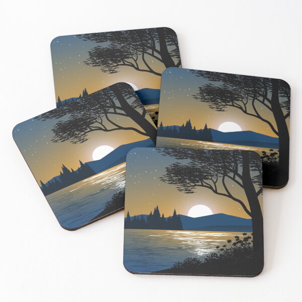 Item preview, Beautiful Evening River designed and sold by JTS STORE.