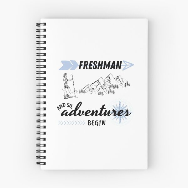 Item preview, Vintage "Freshman Year - And So, Adventures Begin" (Blue) Black Text designed and sold by dbyjane.
