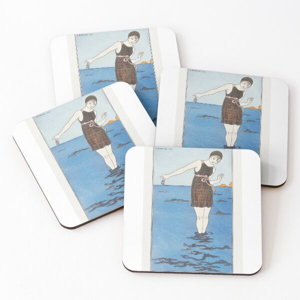Item preview, The Bathing Costume - Painted by George Barbier 1913 - Art Deco Fashion  designed and sold by RudeBeeDesigns.