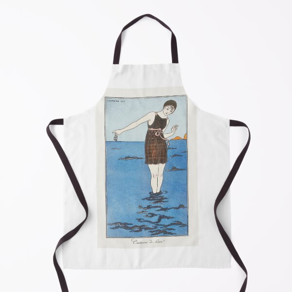 Item preview, The Bathing Costume - Painted by George Barbier 1913 - Art Deco Fashion designed and sold by RudeBeeDesigns.