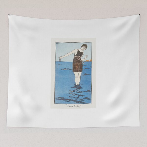 Item preview, The Bathing Costume - Painted by George Barbier 1913 - Art Deco Fashion  designed and sold by RudeBeeDesigns.