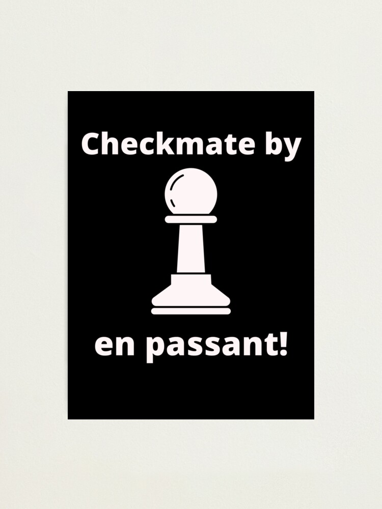 In order to win you should always double check chess design Photographic  Print by tobistees