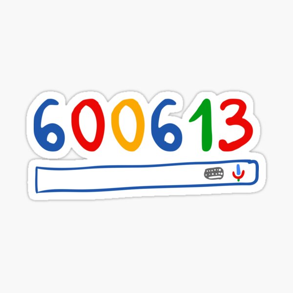 600613 search engine Sticker