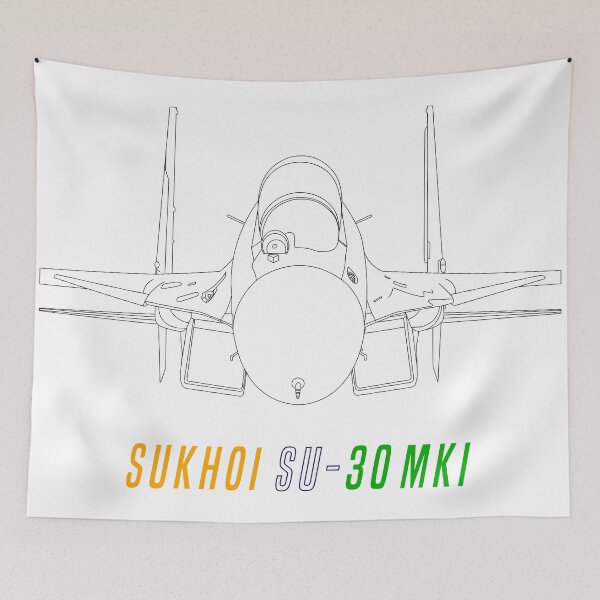 Item preview, Indian Air Force Sukhoi SU-30 MKI Flanker Blueprint Black designed and sold by VAFS.