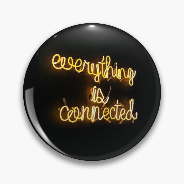 Item preview, Everything is Connected | Yellow Neon Text designed and sold by cypher33.