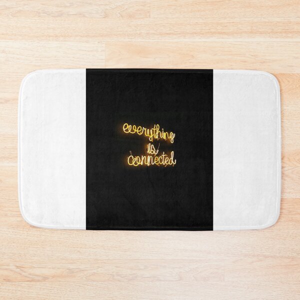 Item preview, Everything is Connected | Yellow Neon Text designed and sold by cypher33.