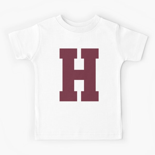 Alphabet, Maroon H, Sports letter H Kids T-Shirt