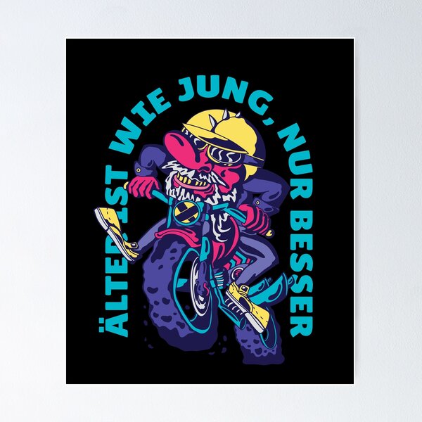 Item preview, Old man biker , alter ist wie jung nur besser designed and sold by TRIBExSPACE.