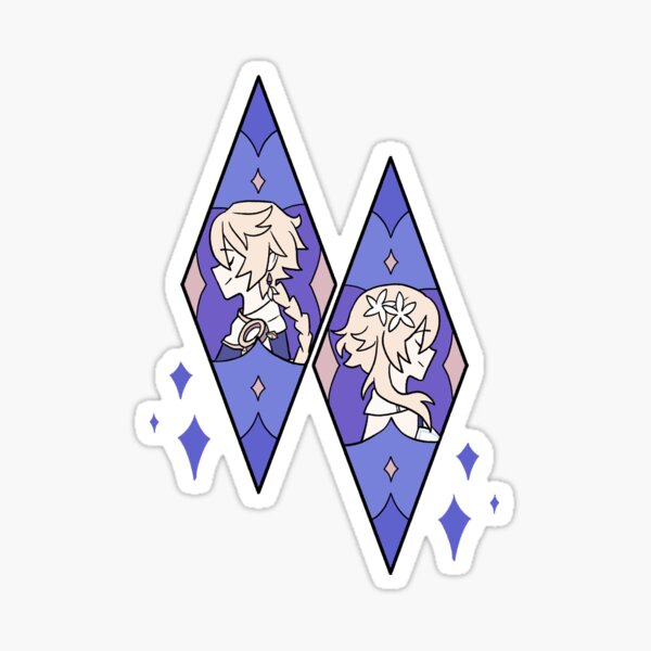 Traveling twins Sticker