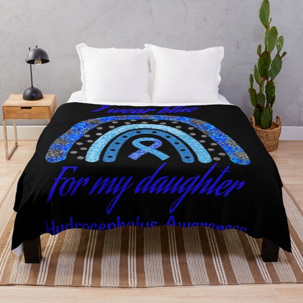 Item preview, I wear blue for my daughter hydrocephalus awareness rainbow- hydrocephalus awareness designed and sold by Designs Of all kinds.