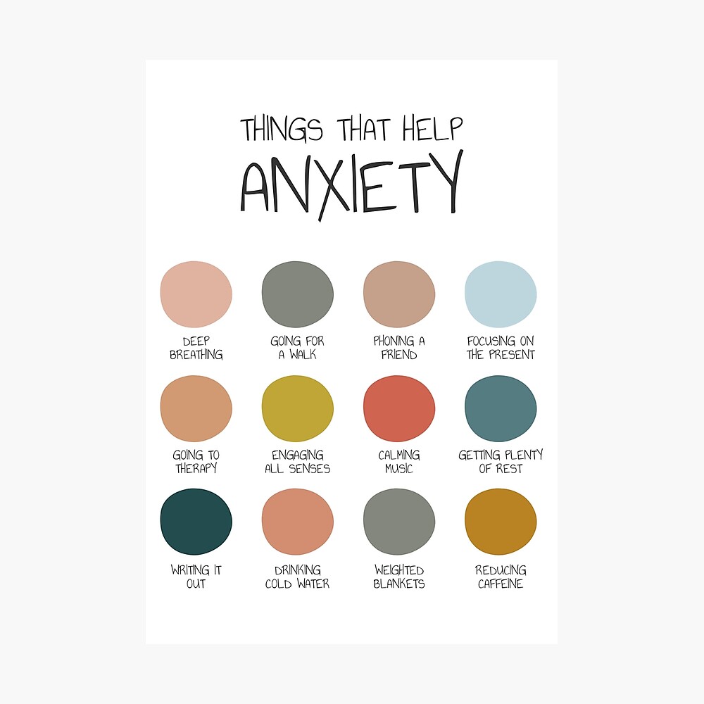 Cbt Therapy Office Art Anxiety Poster Therapy Office Decor Therapy Poster Coping Skills Feelings