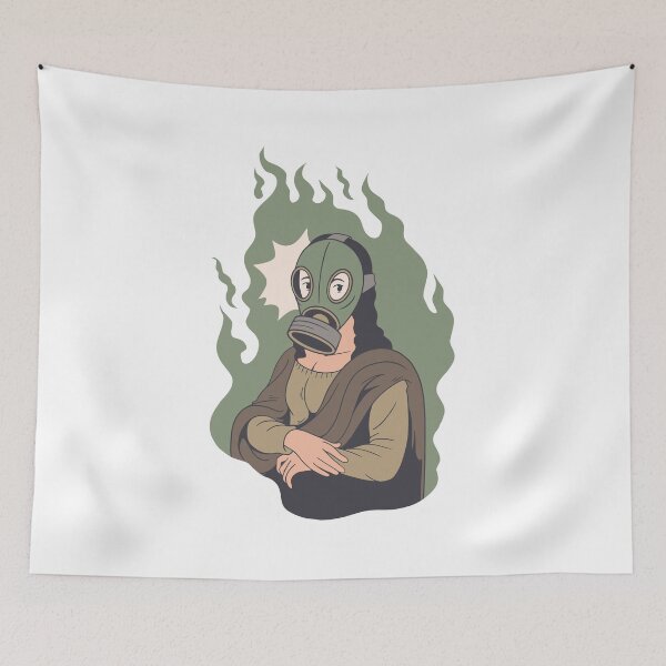 Item preview, mona lisa mask , helmet , hazmat  designed and sold by TRIBExSPACE.