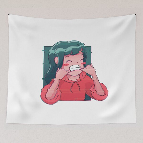 Item preview, Anime glitch girl  designed and sold by TRIBExSPACE.