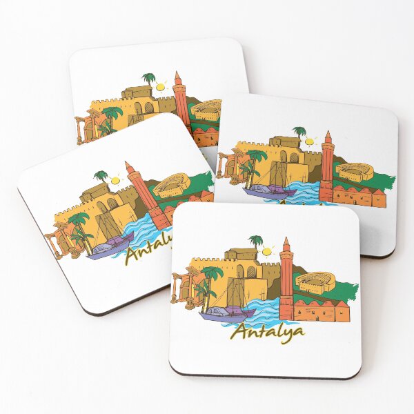 Item preview, Antalya City cartoon illustration designed and sold by Kaiserspieces.